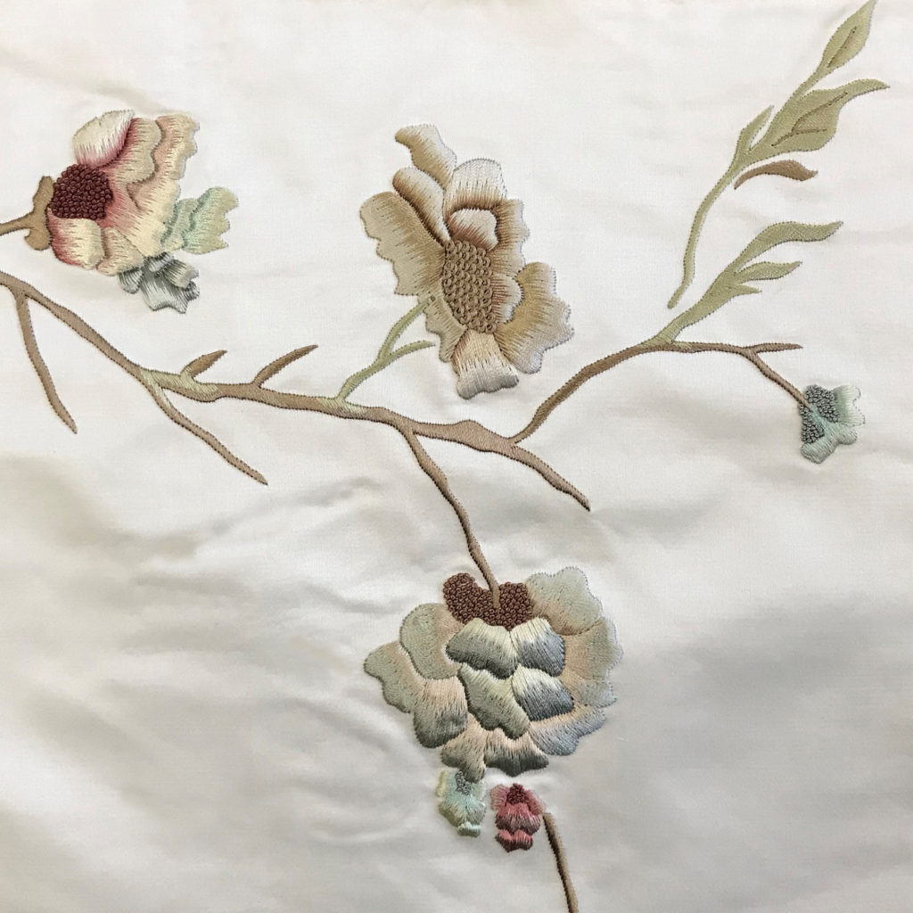 Chinese Blossom on satin